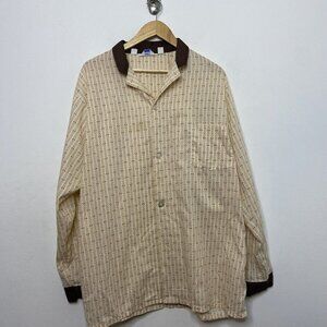 Vintage Woodwards 70s Men L / XL Sleepwear‎ Pajama Top Shirt